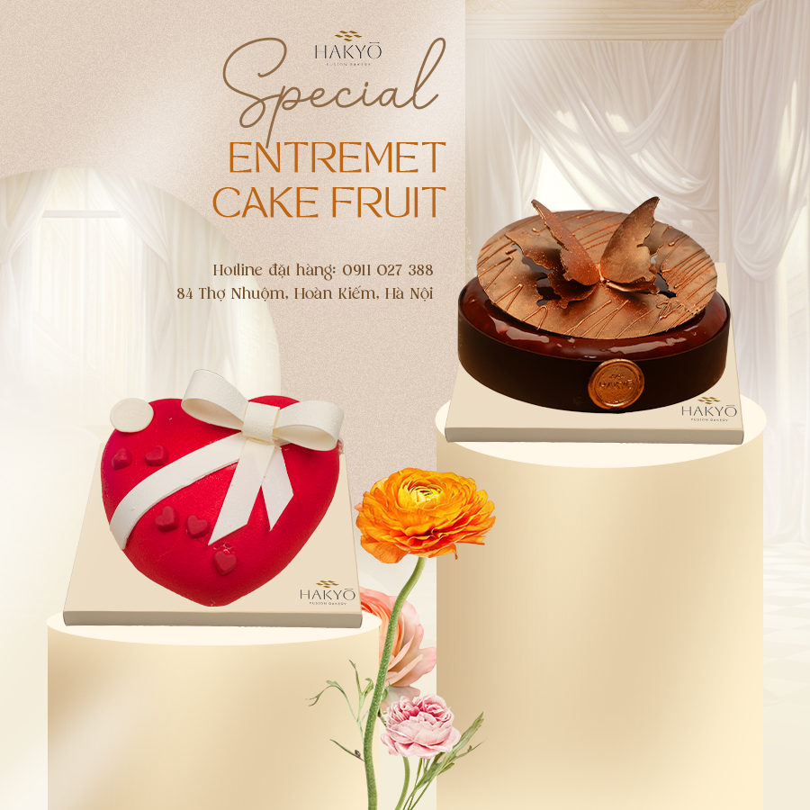 Set Bánh Và Hoa Quà Tặng 8/3