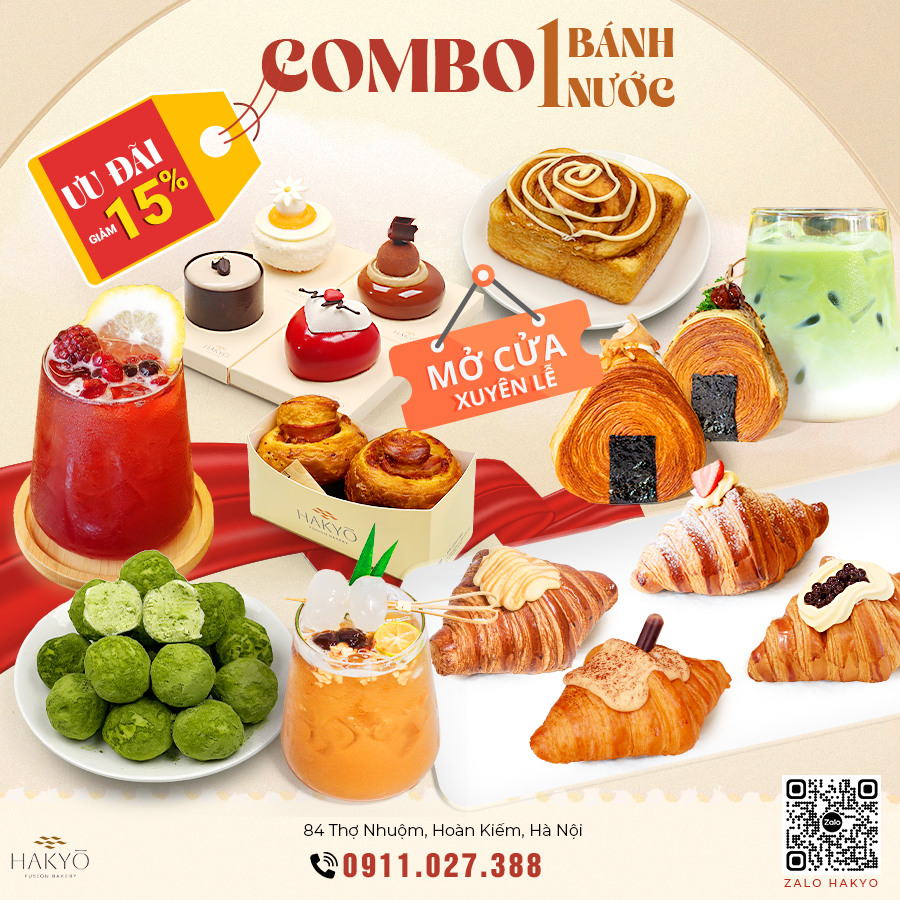 combo bánh nước