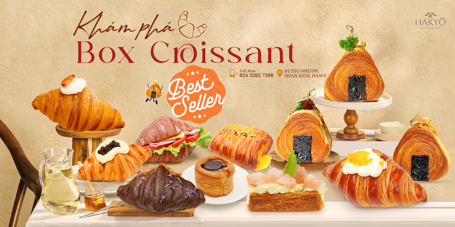box croissant ngàn lớp
