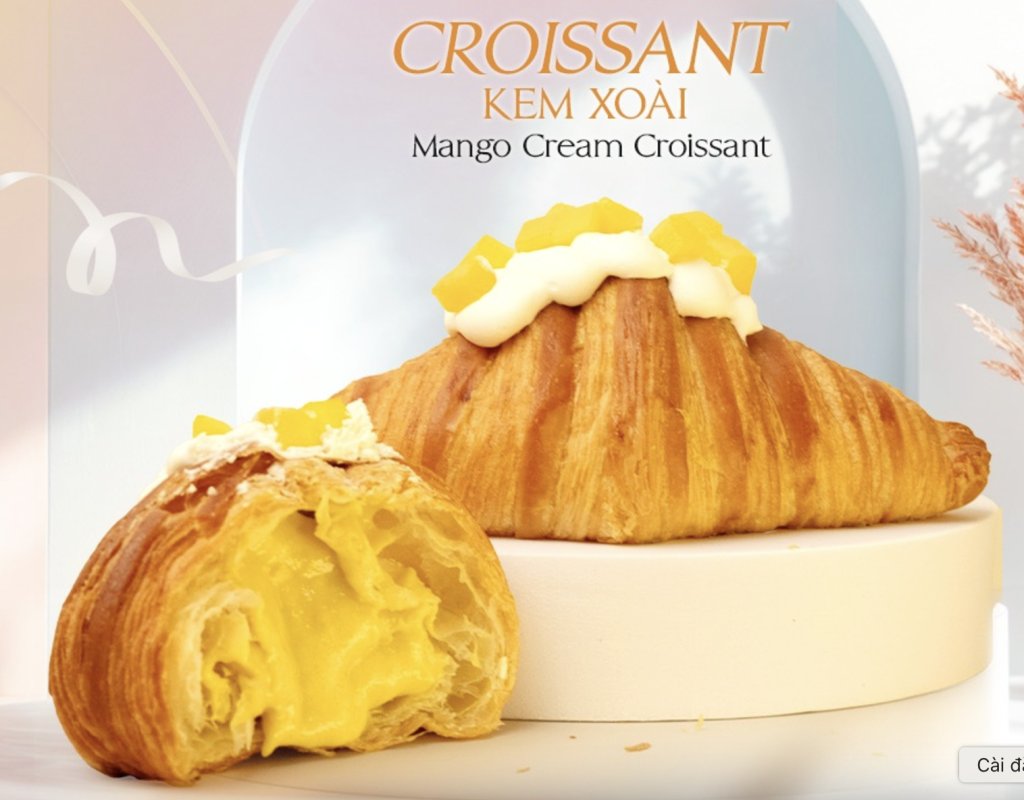 Croissant Kem Xoài